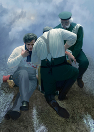 Полосная иллюстрация к рассказу "Последнее сражение"