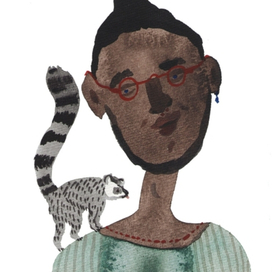 Хипстер и ручной лемур