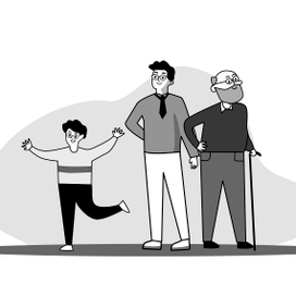 Серия ЧБ иллюстраций для книги