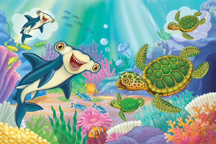 Рыба-Молот и черепаха