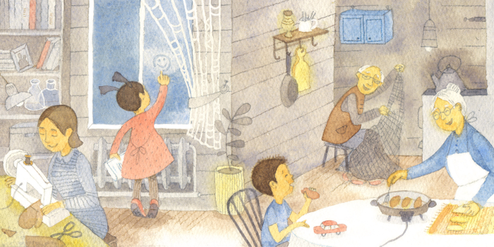 Книжка-картинка Зима (на Севере, Времена года)