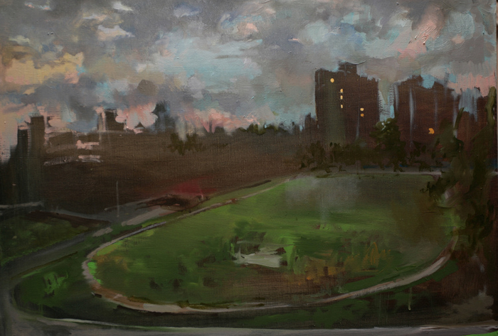 Стадион вечер