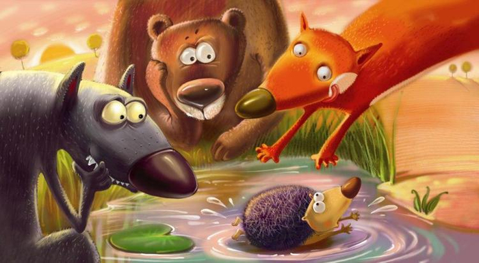 Лесной колобок-колючий бок