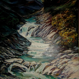 Горная  река