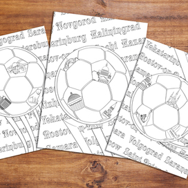 раскраски ЧМ-2018