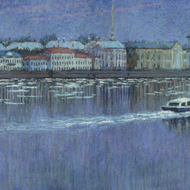 Нева весною