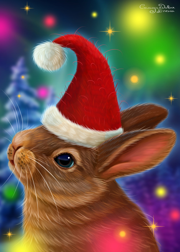 Новогодний зайка