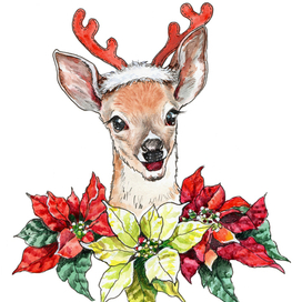 Бэмби улыбается