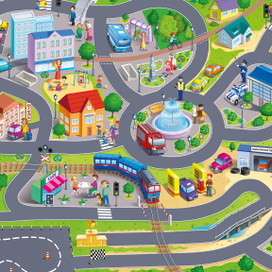 Настольная игра "Гонки по правилам " Геодом"