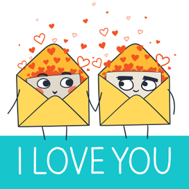 Влюбленные конверты.
