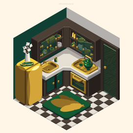 Комната в изометрии