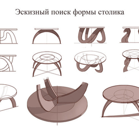 Разработка проекта росписи столика