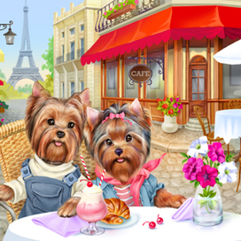 Йорки в Париже