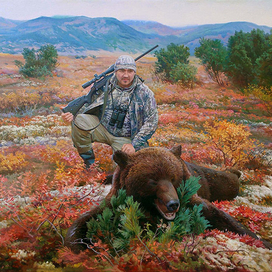 Удачная охота на медведя