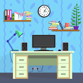 Рабочее место в офисе