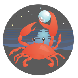 Краб и луна