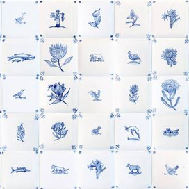 Серия изразцов ручной росписи