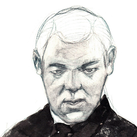 Говорящий. Набросок головы