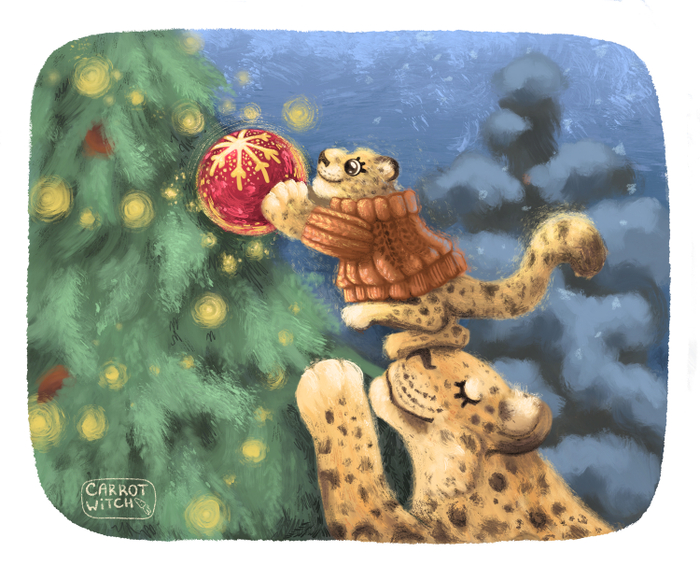 Новогодняя открытка для WWF