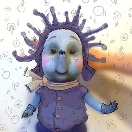 серия работ Ёжик и Медвежонок