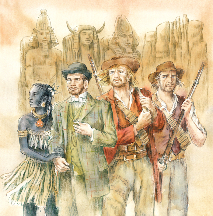 "Копи царя Соломона". На обложку.