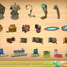 набор предметов для игры MAGIC WINGDOM