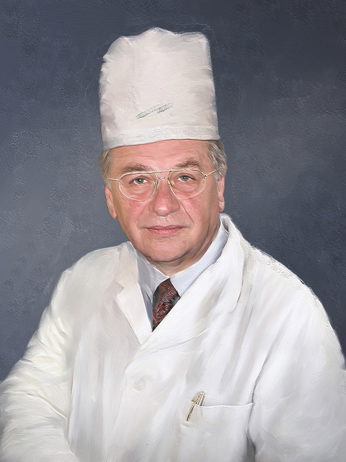Портрет врача, имитация масляной живописи