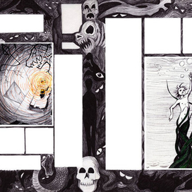 Разворот "О кошмарных снах"