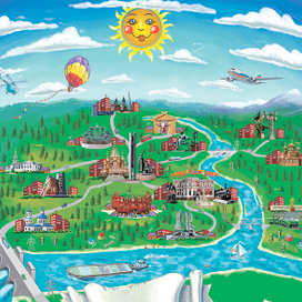 карта вид сверху