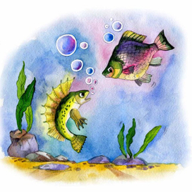 Иллюстрация к сборнику "Куда летит корова?"