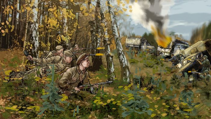 ВОВ. 1941. Засада