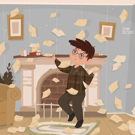 Гарри Поттер ловит совиную почту