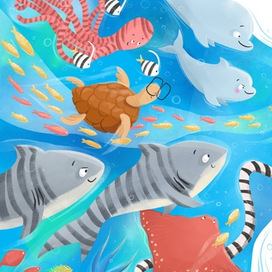 Тигровая Акула, у Которой Не Было Полос