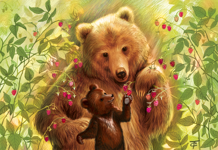 В малиннике 