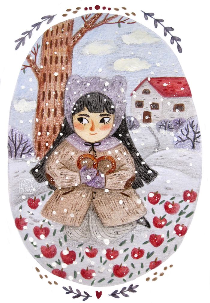 Яблоки на снегу