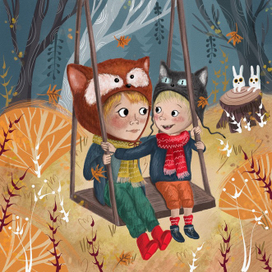 Осенняя иллюстрация 