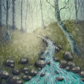 Река в лесу