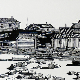 Кемь. Лист из серии "Север".