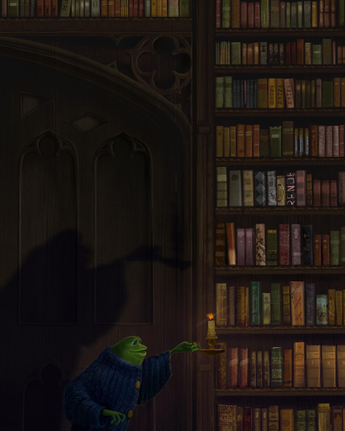 В библиотеке 