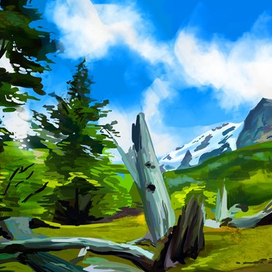 Пейзажный скетч