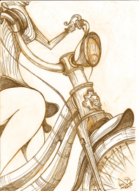 "Girl on bike"