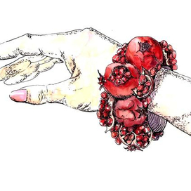 Гранатовый браслет