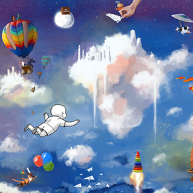 As he fell fast asleep