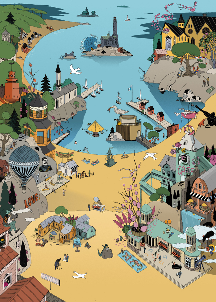 Плакат про город Ханко