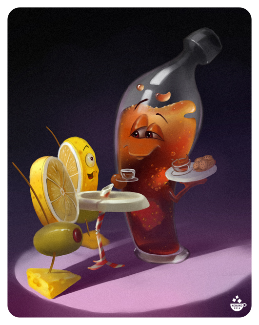 нам шипучки с печенькой 