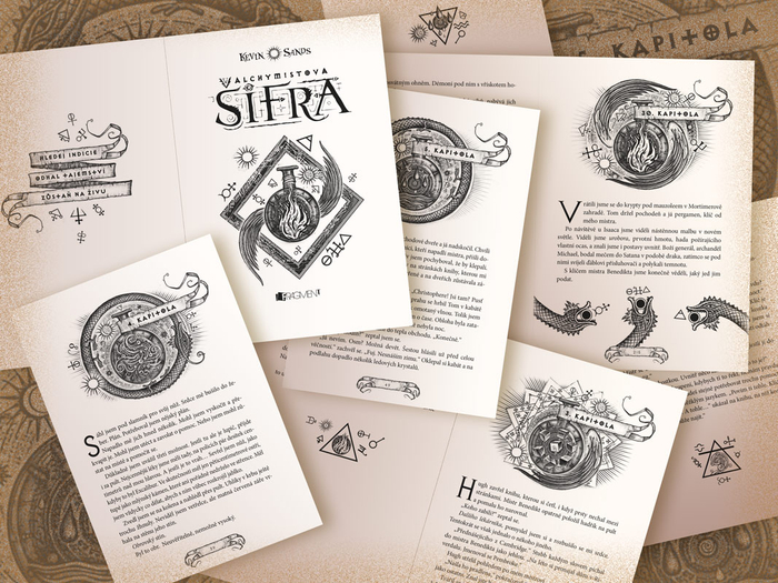 Alchymistova sifra. Внутреннее оформление книги