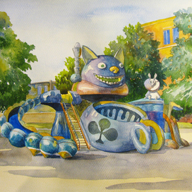 Детская площадка на Пейзажной аллее, Киев