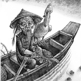 Иллюстрация к сказке (китайской)