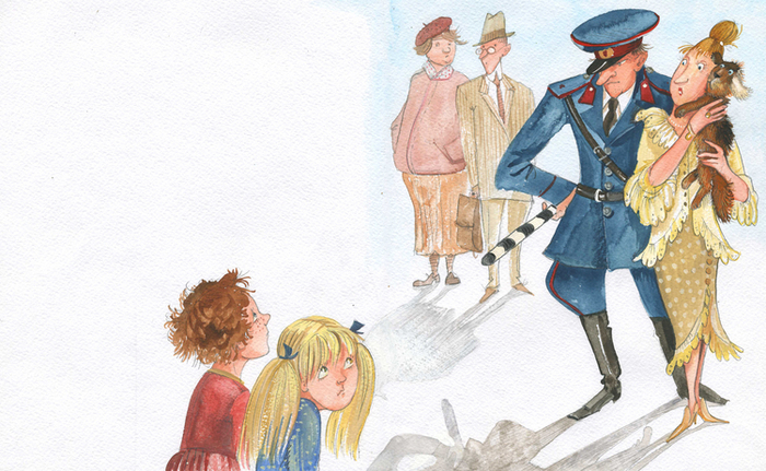 2 Люси и рыжая собачка