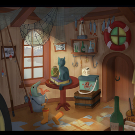 Комната рыбака